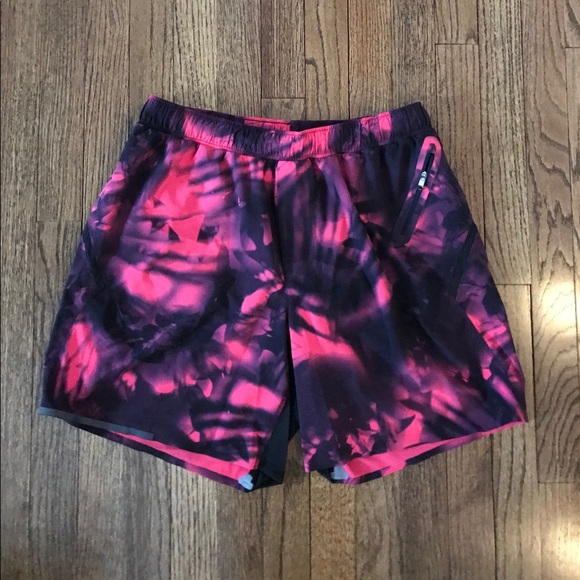 mens pink workout shorts